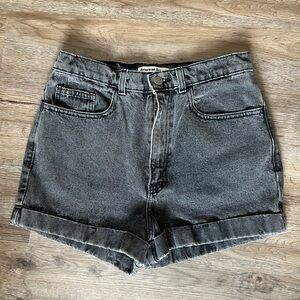 American Apparel Denim Shorts Grey